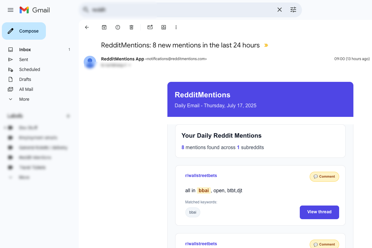 Final success dashboard